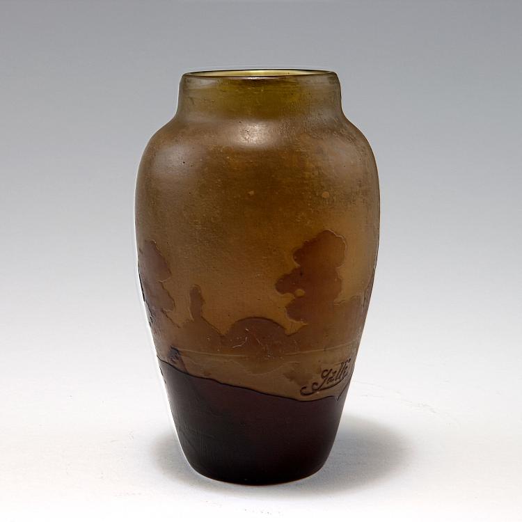 Bild 1 zu Objekt, 'Paysage lacustre' vase, 1906-14, Gall&eacute;, Emile, Nancy, 120 203