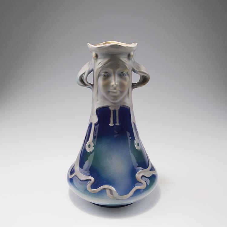 Hauptbild zu Objekt, Vase with handles, c1905, Knoll, Carl, Karlsbad, 120 509