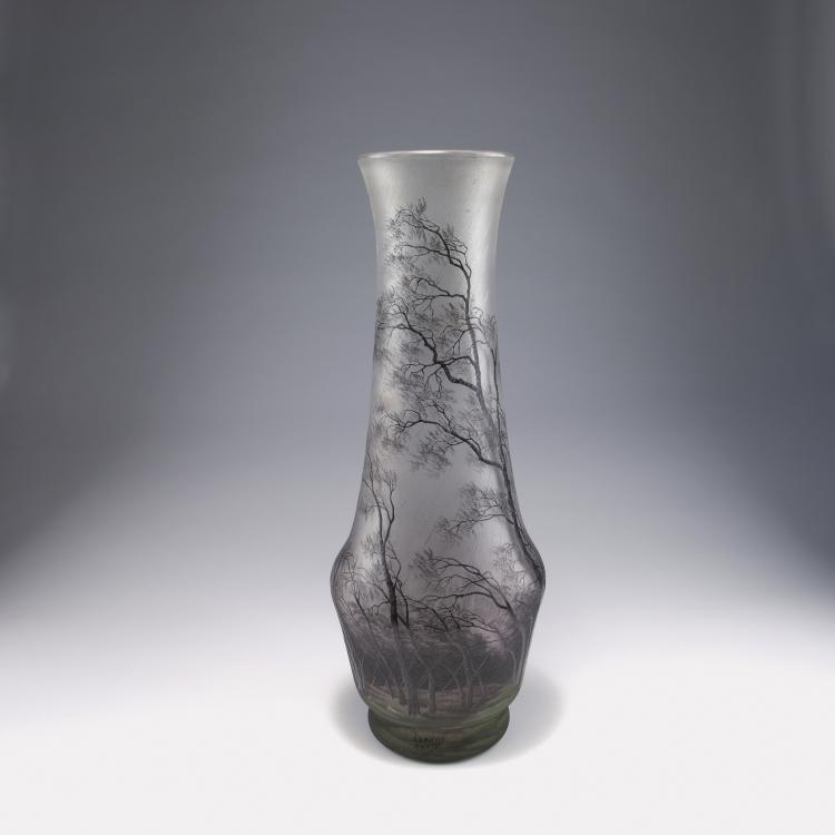Hauptbild zu Objekt, Tall 'Pluviose' vase, c1900, Henri Berg&eacute;, Daum Fr&egrave;res, Nancy, 120 29