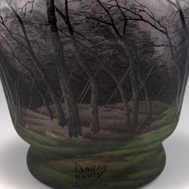 Bild 1 zu Objekt, Tall 'Pluviose' vase, c1900, Henri Berg&eacute;, Daum Fr&egrave;res, Nancy, 120 29