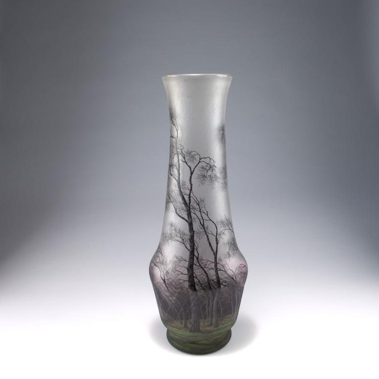 Bild 2 zu Objekt, Tall 'Pluviose' vase, c1900, Henri Berg&eacute;, Daum Fr&egrave;res, Nancy, 120 29