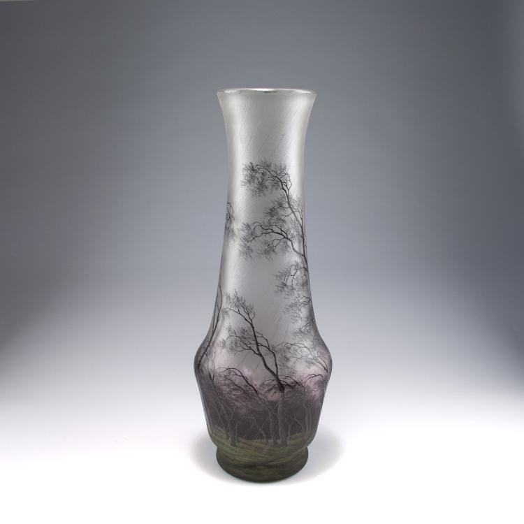 Bild 3 zu Objekt, Tall 'Pluviose' vase, c1900, Henri Berg&eacute;, Daum Fr&egrave;res, Nancy, 120 29