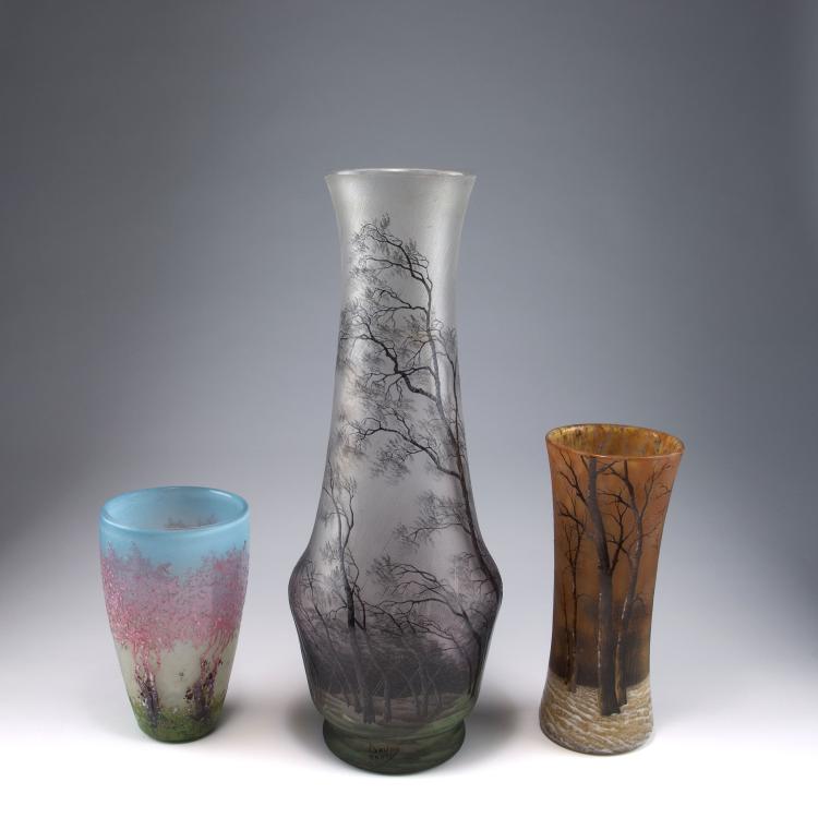 Bild 6 zu Objekt, Tall 'Pluviose' vase, c1900, Henri Berg&eacute;, Daum Fr&egrave;res, Nancy, 120 29