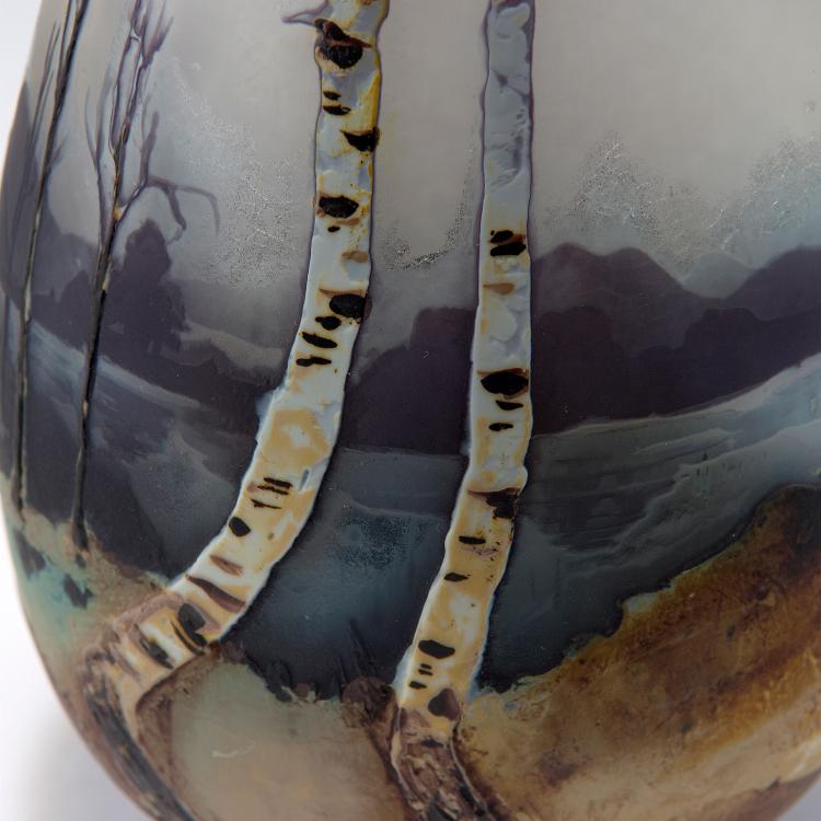 Bild 2 zu Objekt, 'Arbres d'hiver' vase, c1910, Muller Fr&egrave;res, Lun&eacute;ville, 120 303