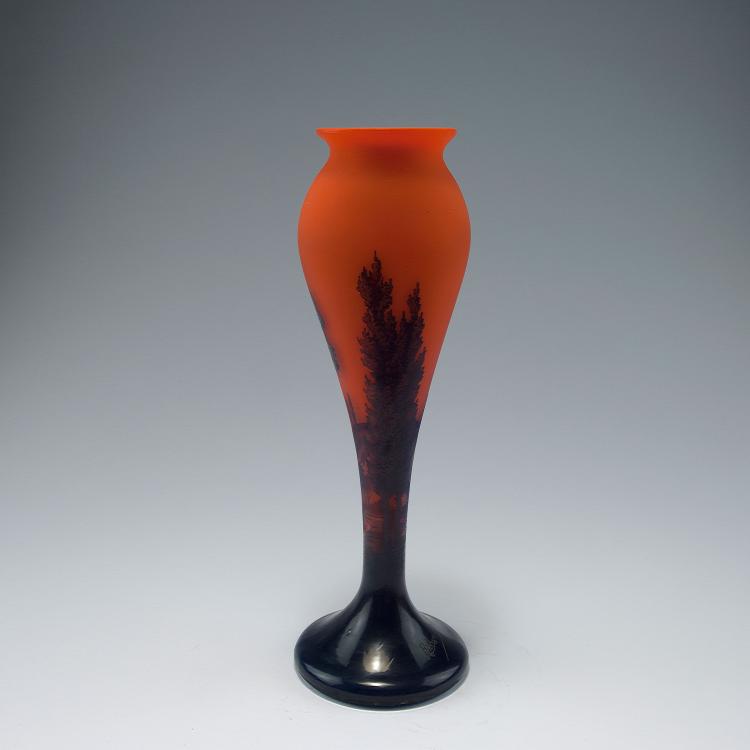 Bild 1 zu Objekt, Vase with landscape, 1920s, L&ouml;tz Wwe., Klosterm&uuml;hle, 120 416
