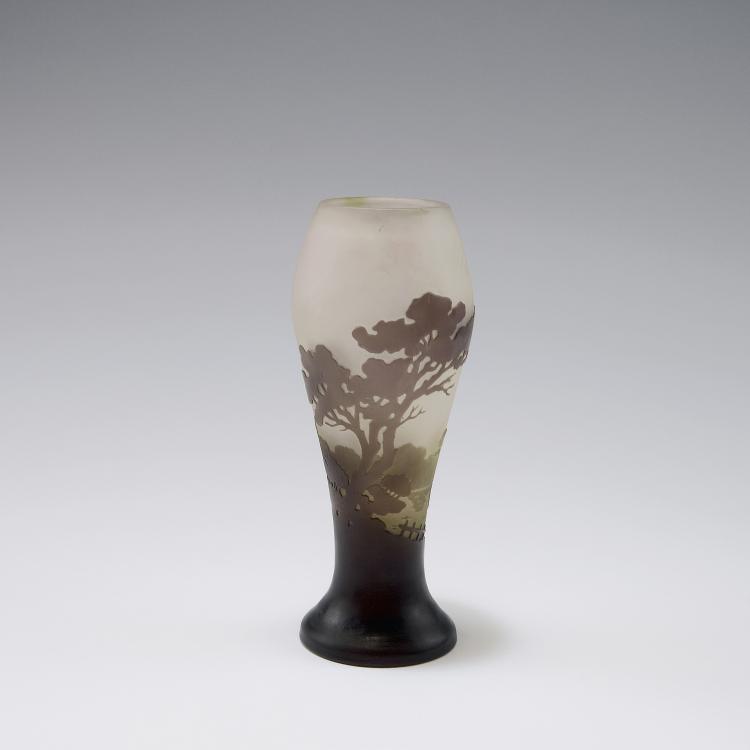 Hauptbild zu Objekt, 'Paysage lacustre' vase, 1906-14, Gall&eacute;, Emile, Nancy, 120 208