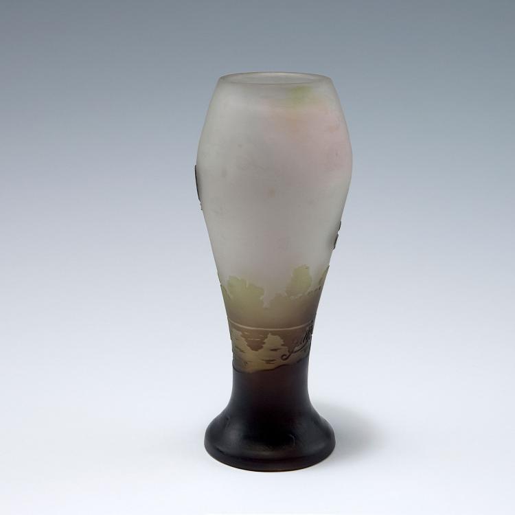 Bild 1 zu Objekt, 'Paysage lacustre' vase, 1906-14, Gall&eacute;, Emile, Nancy, 120 208