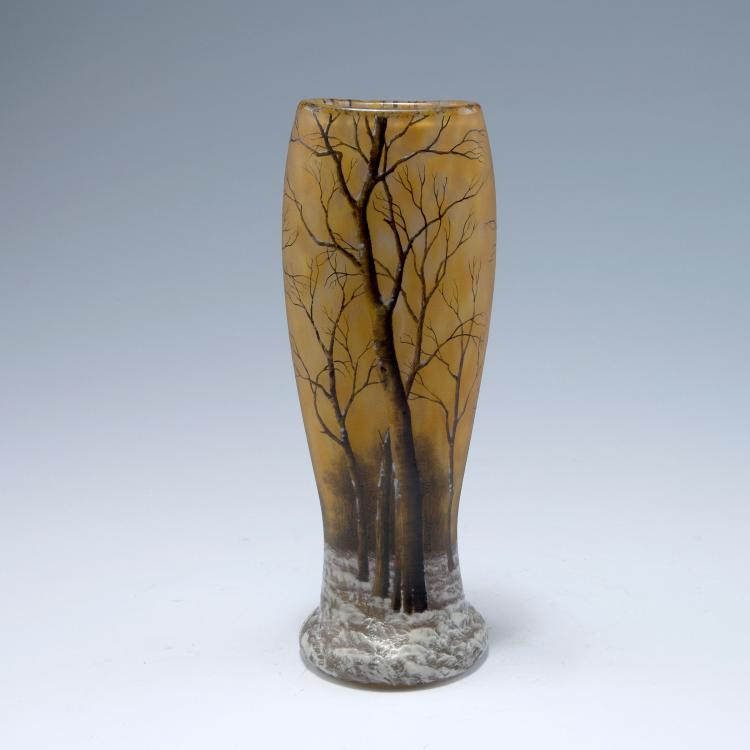 Bild 1 zu Objekt, 'Paysage d'hiver' vase, c1910, Daum Fr&egrave;res, Nancy, 120 45