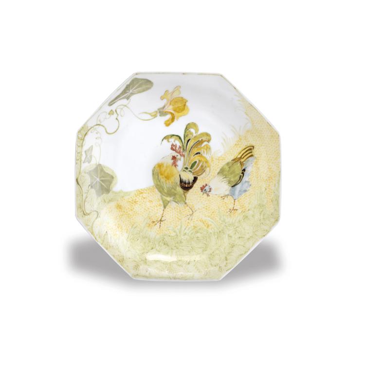 Hauptbild zu Objekt, Plate with cock, 1906, Samuel Schellink, Rozenburg, Den Haag, 120 636