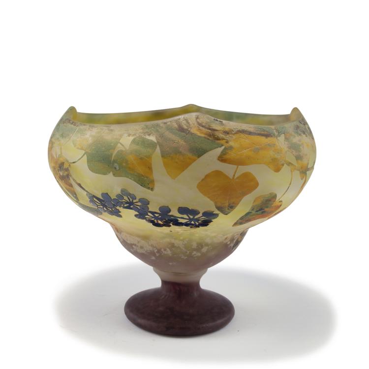 Hauptbild zu Objekt, 'Je meurs ou je m'attache' goblet, c1910, Daum Fr&egrave;res, Nancy, 120 80