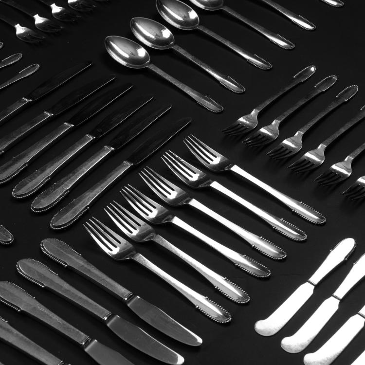 Bild 1 zu Objekt, 'Beaded' flatware, 1916, Georg Jensen, Jensen, Georg, Kopenhagen, 120 770