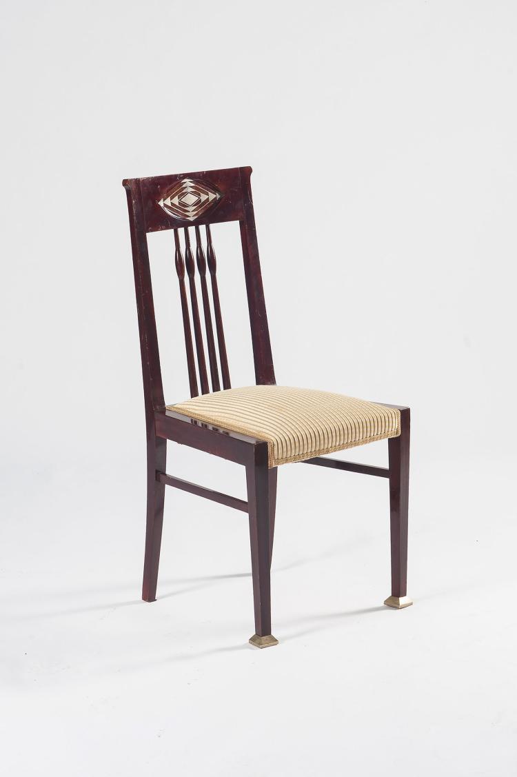 Bild 2 zu Objekt, Salon chair, c1905, Hans Christiansen, Sch&auml;fer, Ludwig, Mainz (zugeschrieben), 120 849