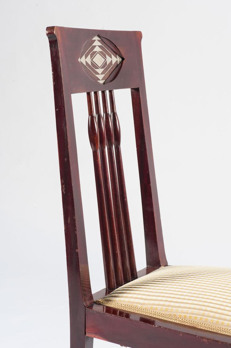 Bild 5 zu Objekt, Salon chair, c1905, Hans Christiansen, Sch&auml;fer, Ludwig, Mainz (zugeschrieben), 120 849