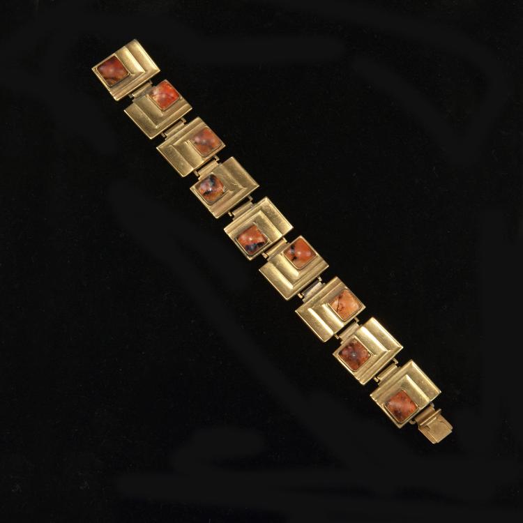 Hauptbild zu Objekt, 'Ikora' bracelet, c1930, WMF, Geislingen, 120 801