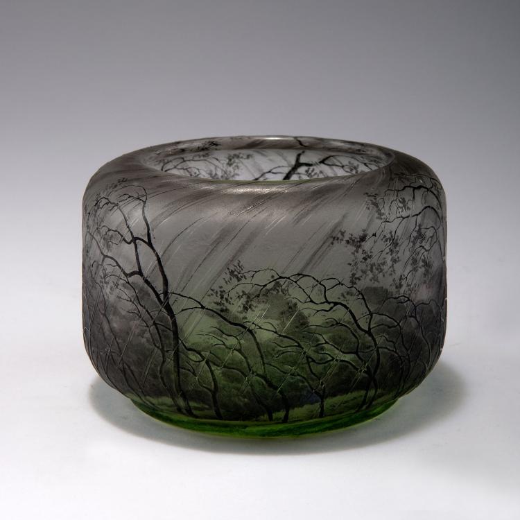 Bild 1 zu Objekt, 'Pluviose' vase, c1900, Henri Berg&eacute;, Daum Fr&egrave;res, Nancy, 120 30