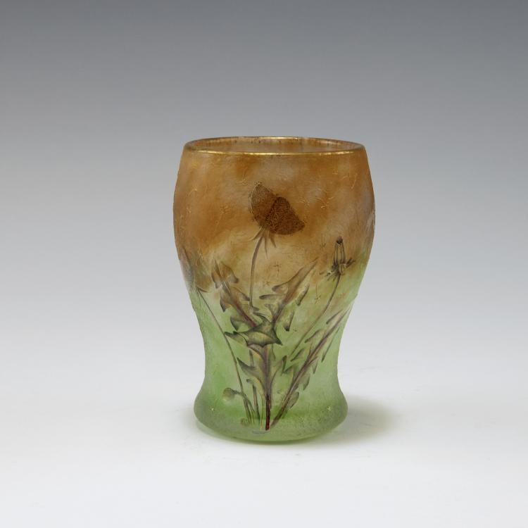 Hauptbild zu Objekt, 'Chandelles, pissenlits' vase, c1903, Henri Berg&eacute;, Daum Fr&egrave;res, Nancy, 120 32