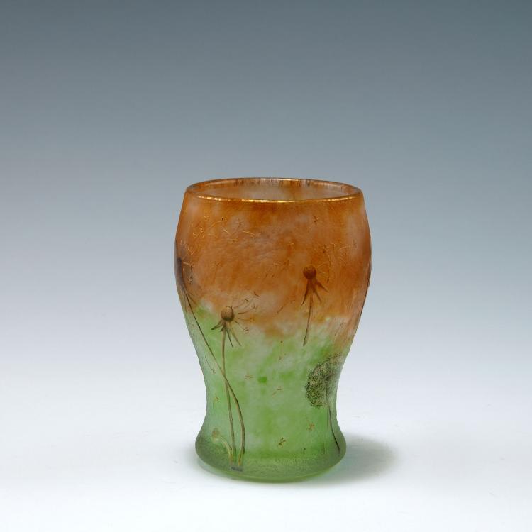 Bild 1 zu Objekt, 'Chandelles, pissenlits' vase, c1903, Henri Berg&eacute;, Daum Fr&egrave;res, Nancy, 120 32
