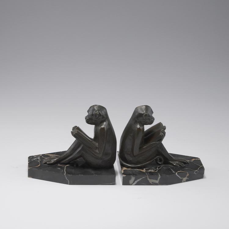 Hauptbild zu Objekt, Pair of bookends, c1930, Frankreich, 120 708
