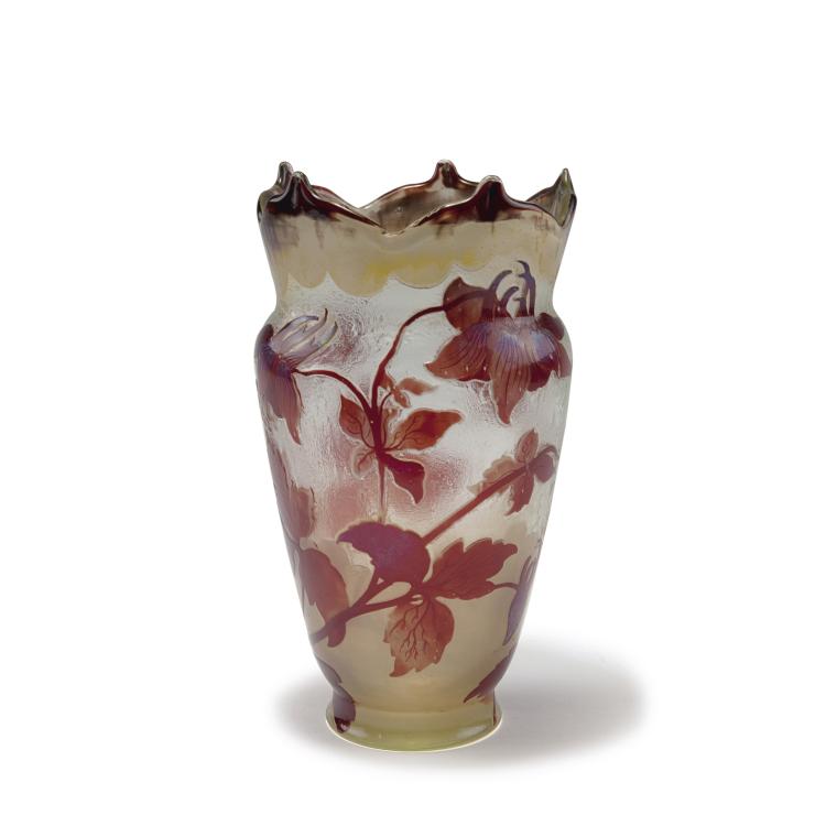 Hauptbild zu Objekt, 'Ancolie' vase, c1895, Gall&eacute;, Emile, Nancy, 120 142