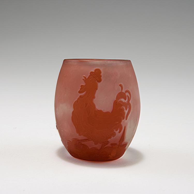 Hauptbild zu Objekt, 'Le Coq du Village' vase, 1902/03, Gall&eacute;, Emile, Nancy, 120 178