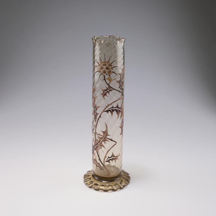 Hauptbild zu Objekt, Tall 'Chardon lorrain' vase, c1884, Gall&eacute;, Emile, Nancy, 120 127