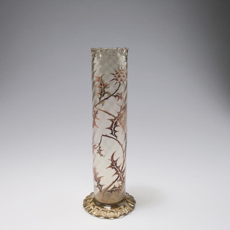 Hauptbild zu Objekt, Tall 'Chardon lorrain' vase, c1884, Gall&eacute;, Emile, Nancy, 120 128