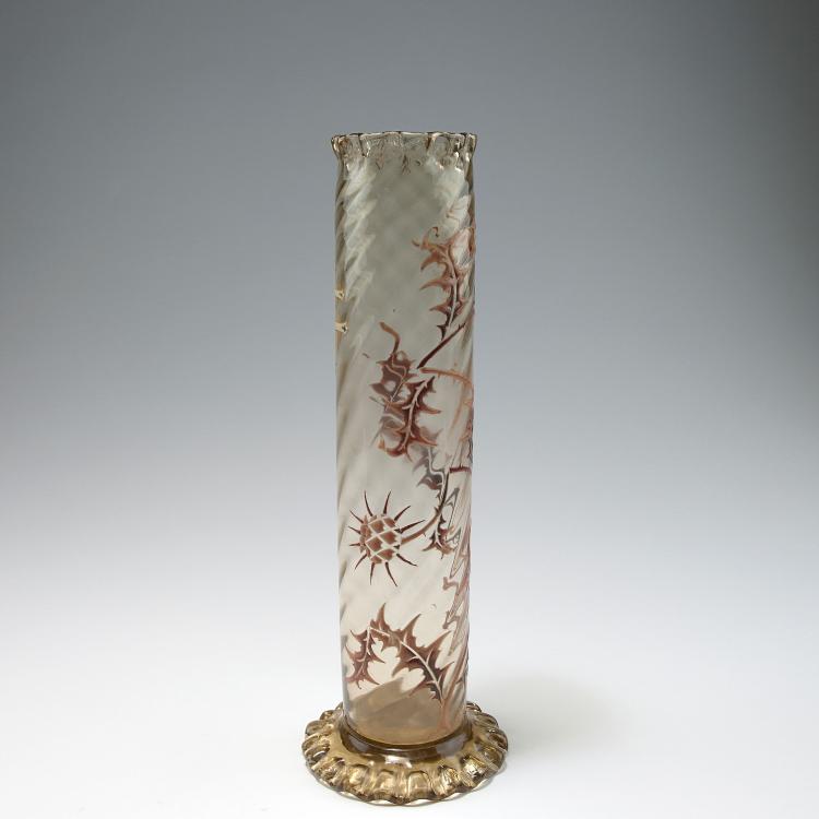 Bild 1 zu Objekt, Tall 'Chardon lorrain' vase, c1884, Gall&eacute;, Emile, Nancy, 120 128