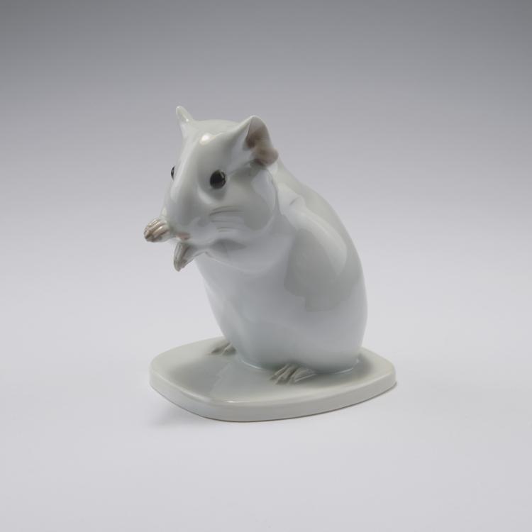 Hauptbild zu Objekt, Sitting hamster, c1910, Sigismund Wernekinck, Heubach, Lichte, 120 504