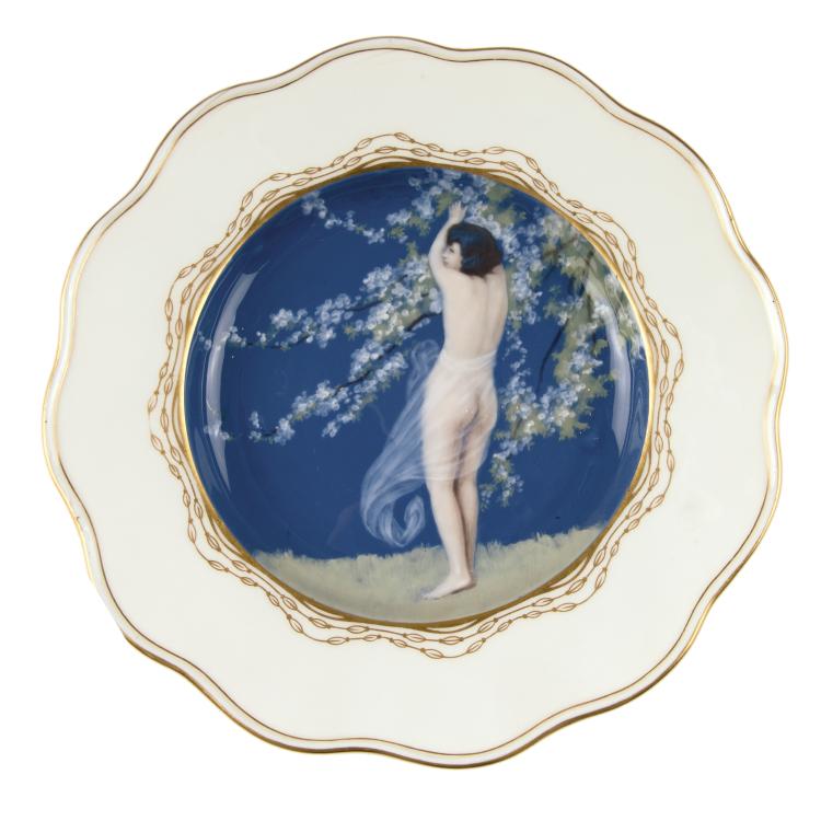 Hauptbild zu Objekt, 'Spring', decorative plate, 1898, Meissen, KPM, 120 515