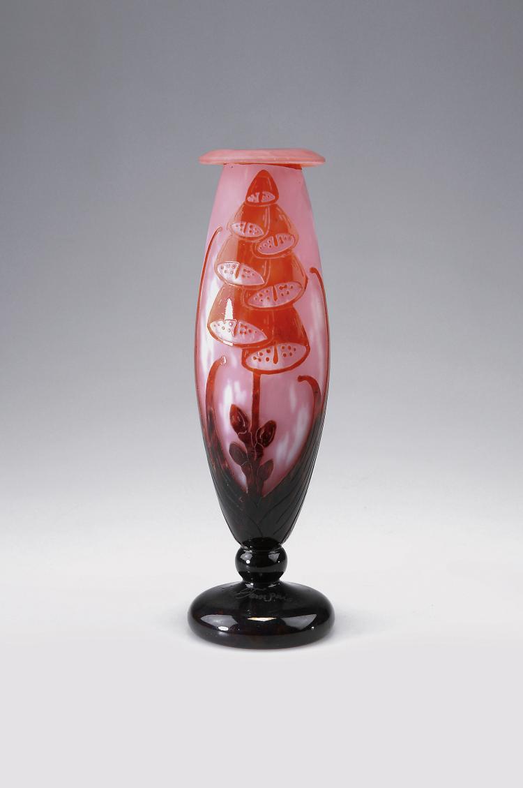 Hauptbild zu Objekt, 'Digitales' vase, 1924-27, Schneider, Epinay-sur-Seine, 120 338