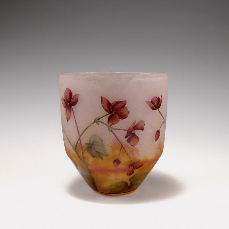 Hauptbild zu Objekt, 'An&eacute;mones' vase, c1910, Daum Fr&egrave;res, Nancy, 120 82
