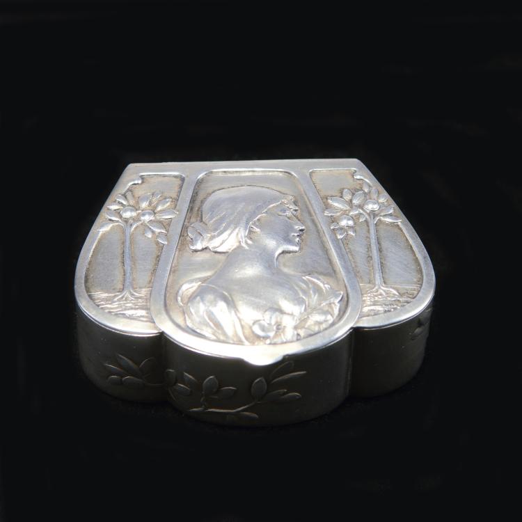 Hauptbild zu Objekt, Pillbox, c1900, Mayer, Martin, Pforzheim, 120 775