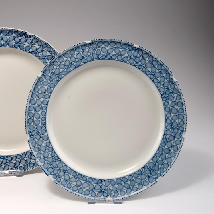 Bild 2 zu Objekt, Two dining plates and two soup plates, 1903-05, Richard Riemerschmid, Meissen, KPM, 120 530