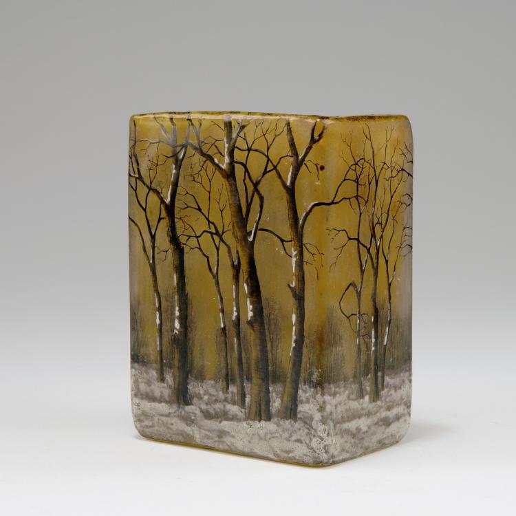 Hauptbild zu Objekt, 'Cr&eacute;puscule neige' or 'Paysage hiver' vase, c1906. , Daum Fr&egrave;res, Nancy, 120 47