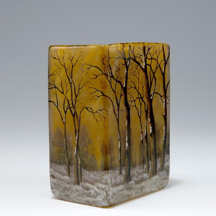 Bild 2 zu Objekt, 'Cr&eacute;puscule neige' or 'Paysage hiver' vase, c1906. , Daum Fr&egrave;res, Nancy, 120 47