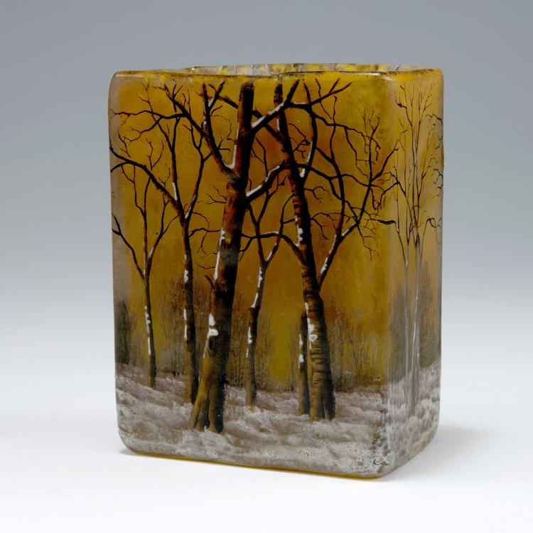 Bild 3 zu Objekt, 'Cr&eacute;puscule neige' or 'Paysage hiver' vase, c1906. , Daum Fr&egrave;res, Nancy, 120 47
