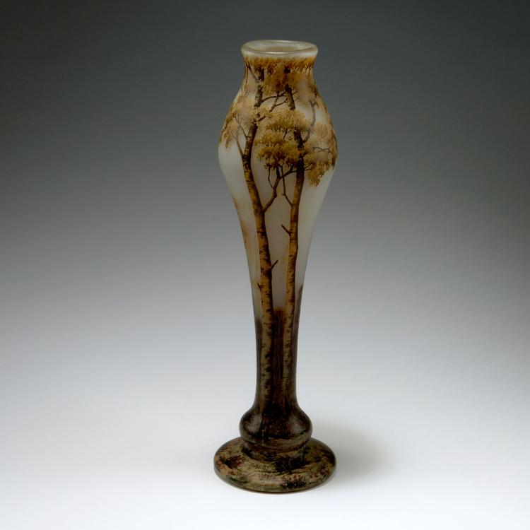 Bild 1 zu Objekt, 'Paysage d'automne' vase, c1910, Daum Fr&egrave;res, Nancy, 120 84