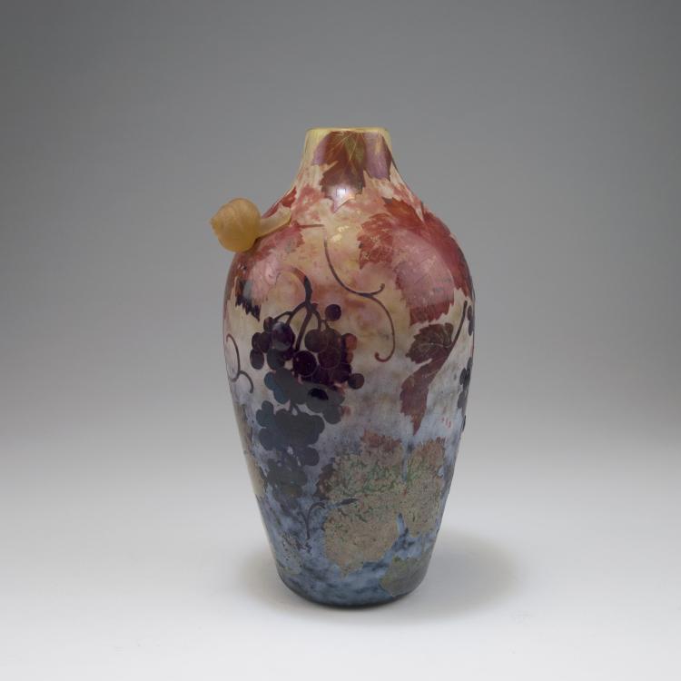 Hauptbild zu Objekt, Vase 'Vigne &agrave; l'automne, escargot', 1904, Henri Berg&eacute;, Daum Fr&egrave;res, Nancy, 120 33