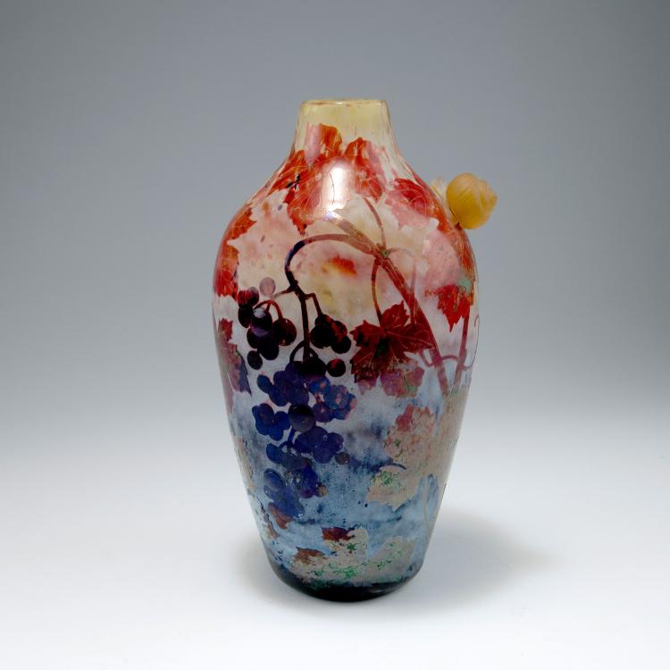 Bild 2 zu Objekt, Vase 'Vigne &agrave; l'automne, escargot', 1904, Henri Berg&eacute;, Daum Fr&egrave;res, Nancy, 120 33