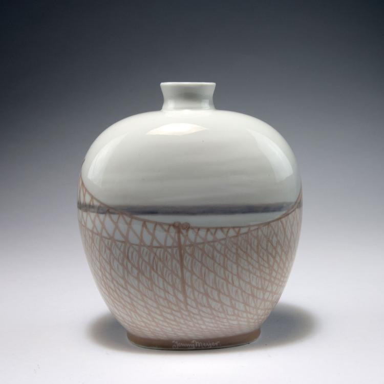 Bild 1 zu Objekt, 'Sunset' unicum vase, 1908, Jenny Sophie Meyer, Kopenhagen, KPM, 120 513