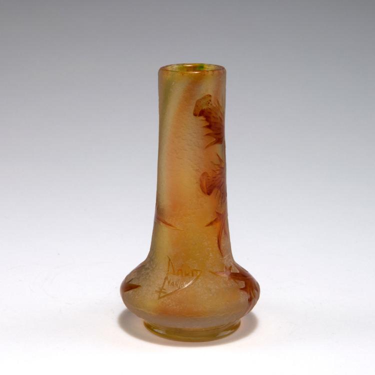 Bild 1 zu Objekt, 'Chardons' vase, 1897, Daum Fr&egrave;res, Nancy, 120 18