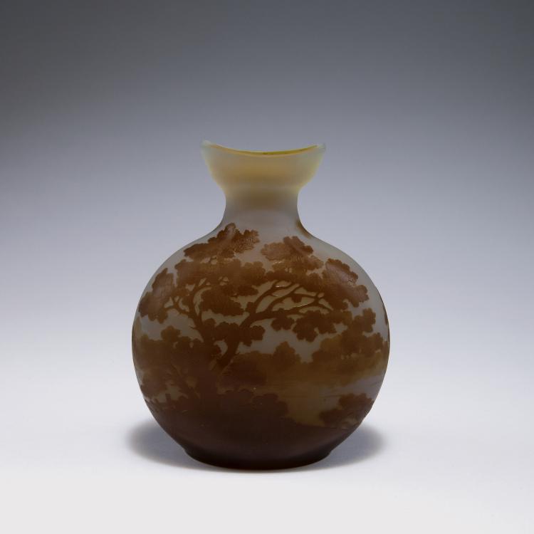 Hauptbild zu Objekt, 'Paysage lacustre' vase, 1906-14, Gall&eacute;, Emile, Nancy, 120 227