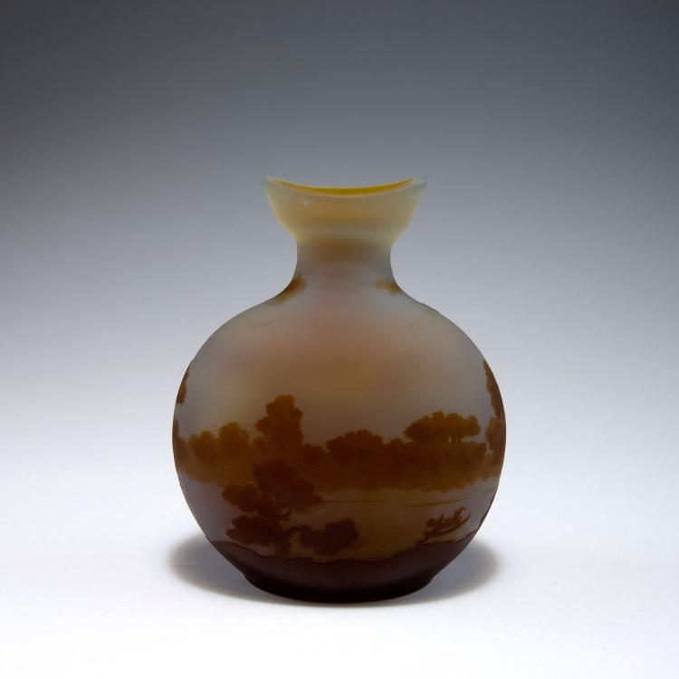 Bild 1 zu Objekt, 'Paysage lacustre' vase, 1906-14, Gall&eacute;, Emile, Nancy, 120 227