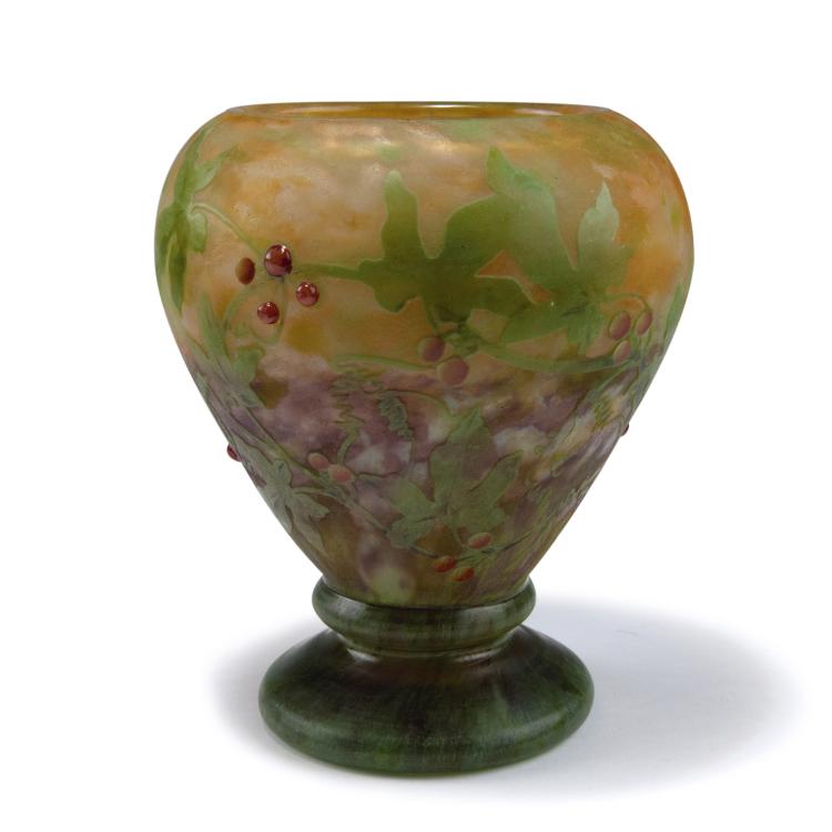 Hauptbild zu Objekt, 'Bryone' vase, 1909, Daum Fr&egrave;res, Nancy, 120 55