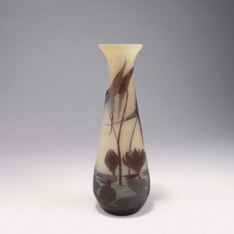 Hauptbild zu Objekt, 'N&eacute;nuphars et sagittaire' vase, 1906-14, Gall&eacute;, Emile, Nancy, 120 215