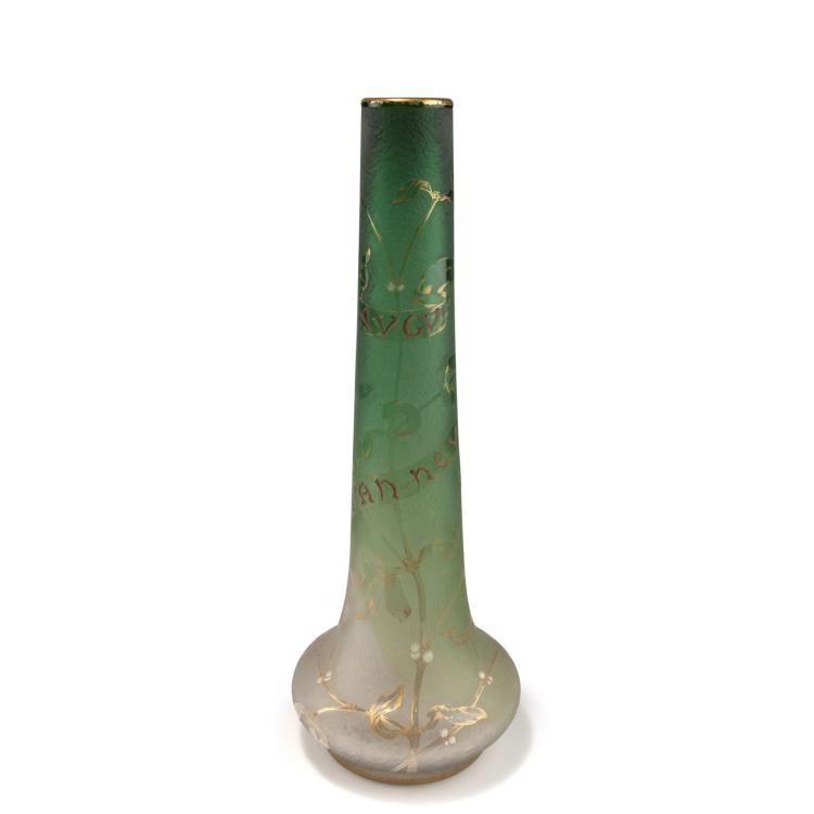 Hauptbild zu Objekt, 'Au gui, l'an neuf' vase, 1897, Daum Fr&egrave;res, Nancy, 120 19