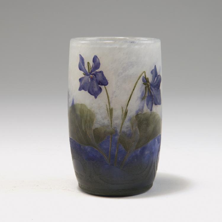 Hauptbild zu Objekt, 'Violettes' vase, c1910, Daum Fr&egrave;res, Nancy, 120 75