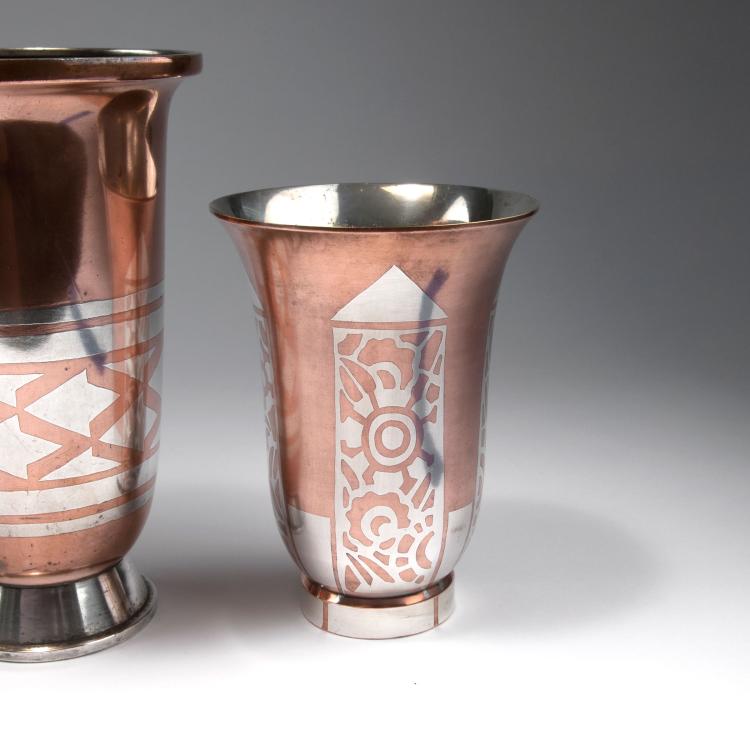 Bild 4 zu Objekt, Four 'Dinanderie' vases, c1928, Christofle, Paris, 120 677