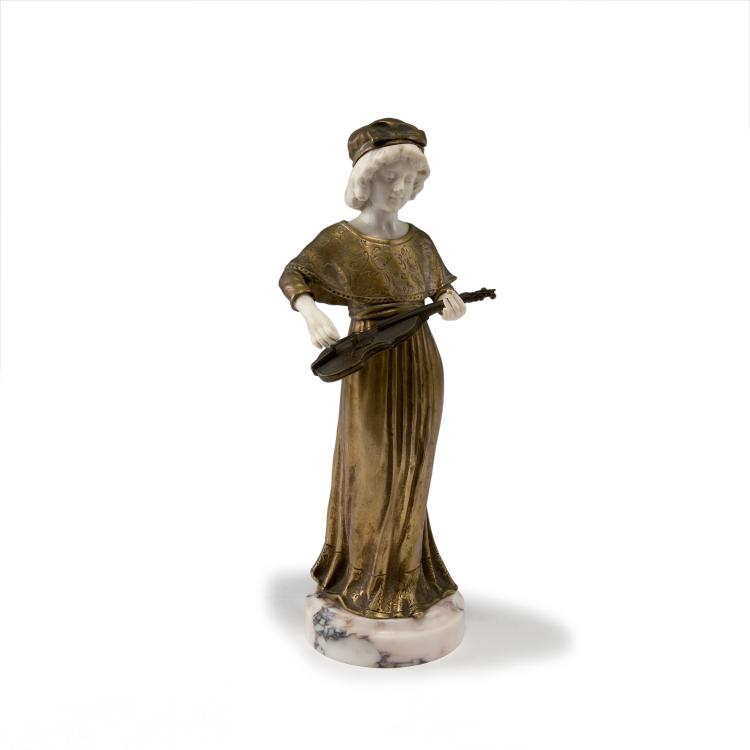 Hauptbild zu Objekt, Violin player, c1910, Affortunato Gory, 120 440