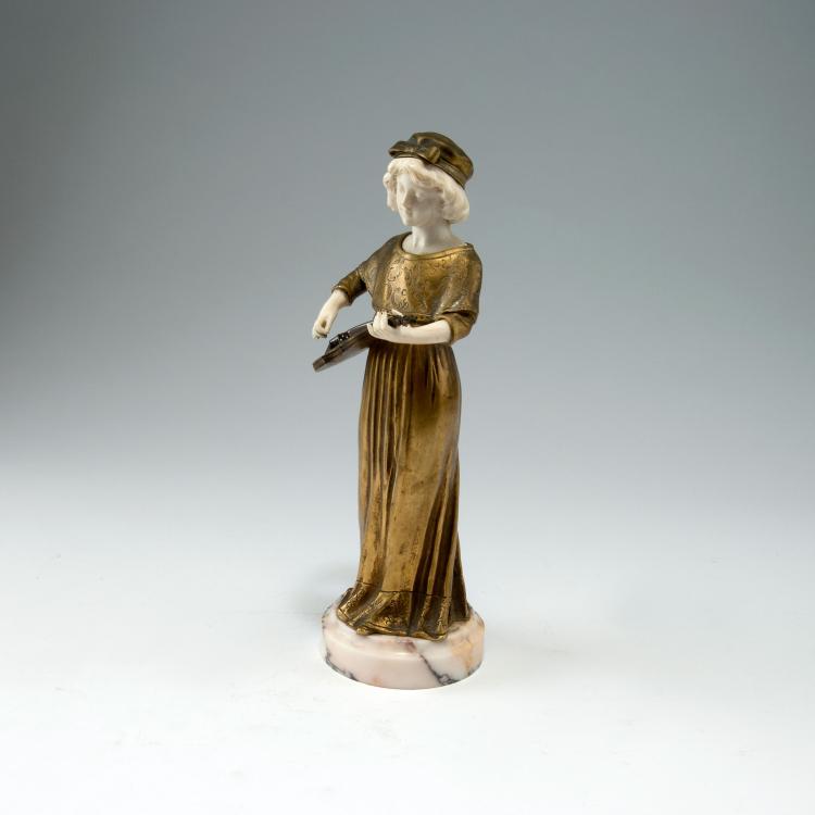 Bild 1 zu Objekt, Violin player, c1910, Affortunato Gory, 120 440